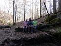 Becky Katie and Annie near waterfall